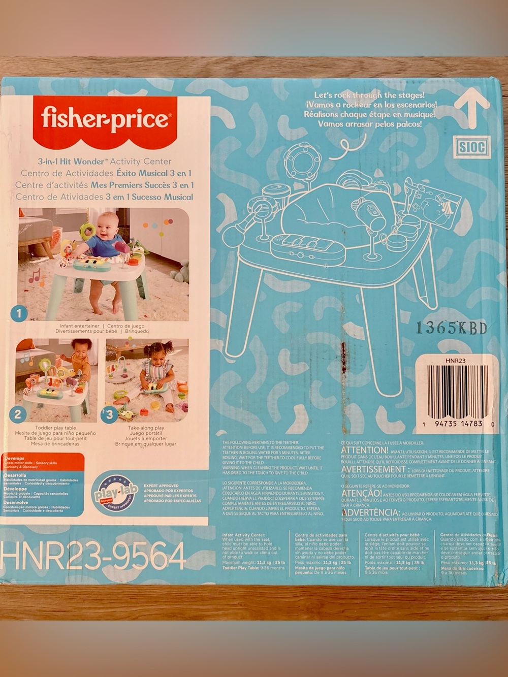 Brand new Fisher Price 3-in-1 Hit Wonder Activity Center